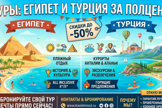 Египет и Турция за полцены: Турпром о последствиях паники западных туроператоров