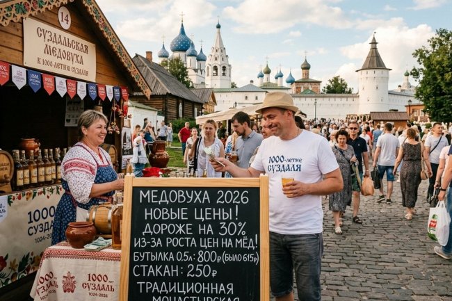 Суздаль 2026: медовуха подорожала на 30%. Считаем честный чек на обед на майские праздники
