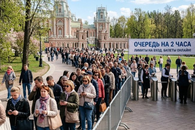Очереди на 2 часа: в усадьбах Москвы вводят лимиты на вход. Гайд по билетам на майские
