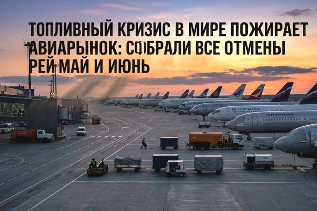 Топливный кризис пожирает авиарынок: собрали все отмены рейсов на май и июнь