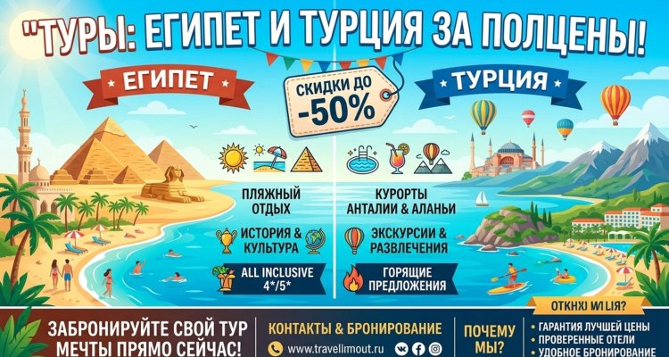 Египет и Турция за полцены: Турпром о последствиях паники западных туроператоров