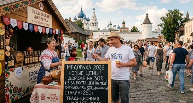 Суздаль 2026: медовуха подорожала на 30%. Считаем честный чек на обед на майские праздники
