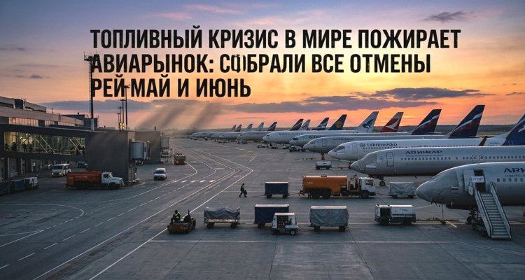 Топливный кризис пожирает авиарынок: собрали все отмены рейсов на май и июнь