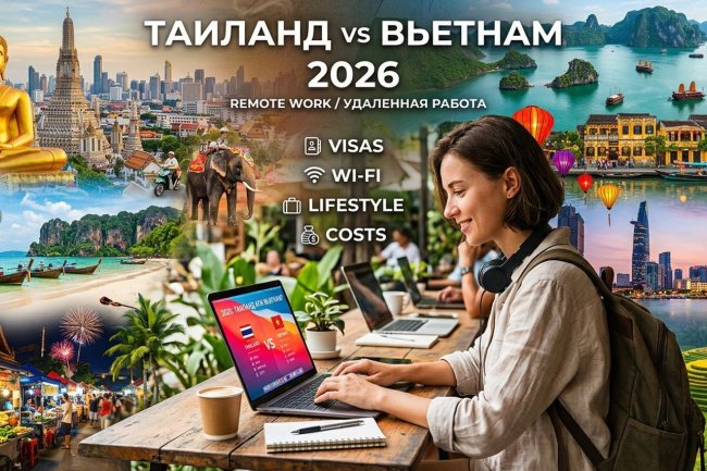 Таиланд или Вьетнам: где лучше условия для удаленной работы в 2026 году
