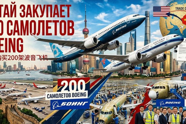 Китай закупает 200 самолетов Boeing: что это значит для авиапассажиров