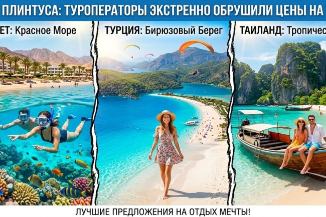 Ниже плинтуса: туроператоры экстренно обрушили цены на туры в Египет, Турцию и Таиланд