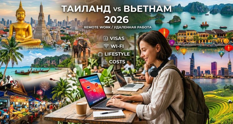 Таиланд или Вьетнам: где лучше условия для удаленной работы в 2026 году