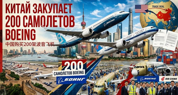 Китай закупает 200 самолетов Boeing: что это значит для авиапассажиров