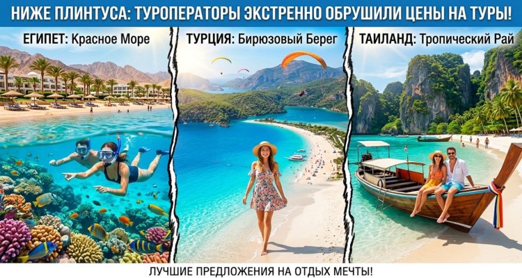 Ниже плинтуса: туроператоры экстренно обрушили цены на туры в Египет, Турцию и Таиланд