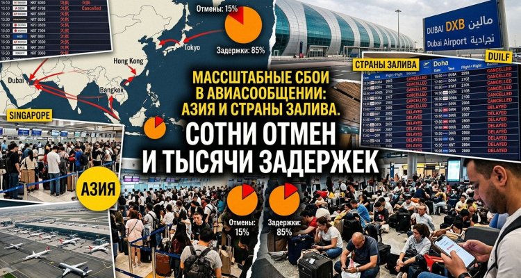 «Авиационный хаос в Азии: почему пассажиры часами ждут вылета в Индию, Китай и ОАЭ»