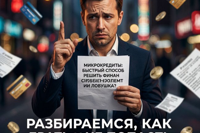 «Микрокредиты: быстрый способ решить финансовые проблемы или ловушка? Разбираемся, как брать и не попасть в долговую яму»