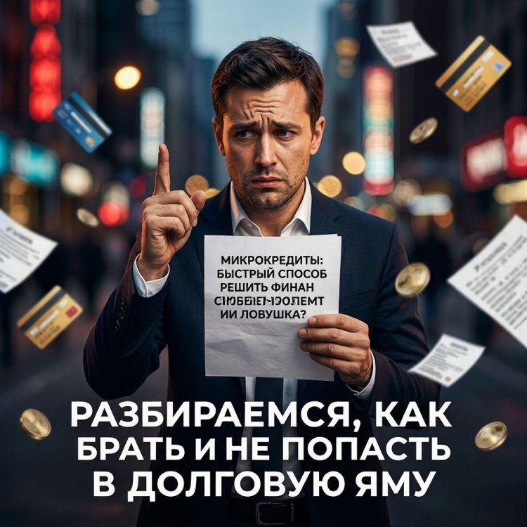 «Микрокредиты: быстрый способ решить финансовые проблемы или ловушка? Разбираемся, как брать и не попасть в долговую яму»