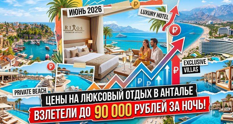 Отели Анталии уже идут по 90 000 рублей за ночь: туристы в ступоре